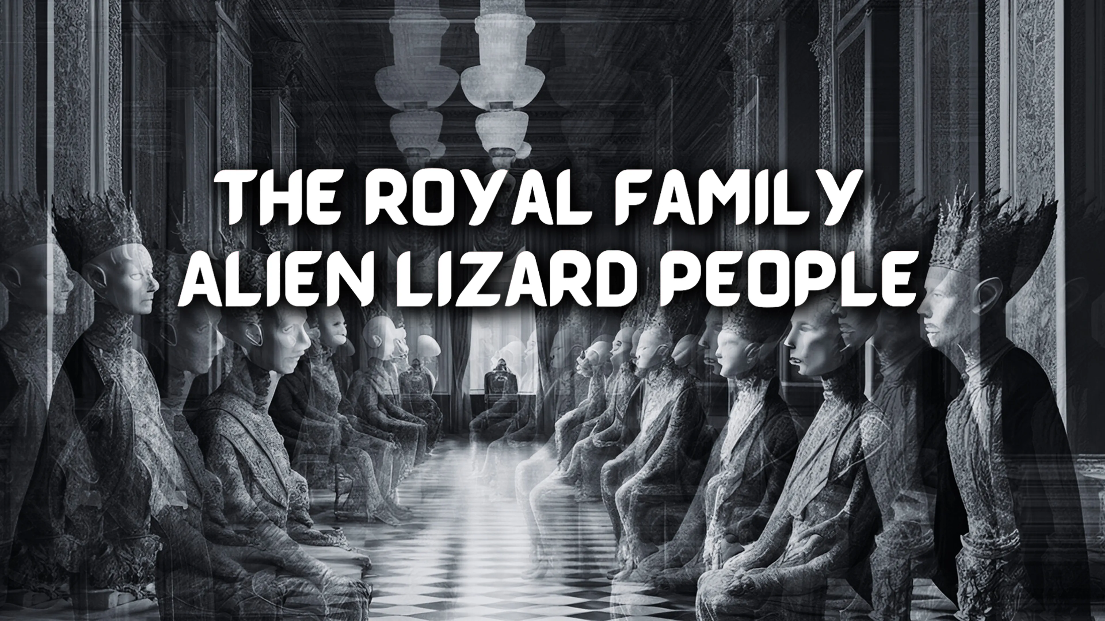 The Royal Family Alien Lizard People poster